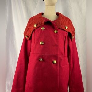 Red winter coat
